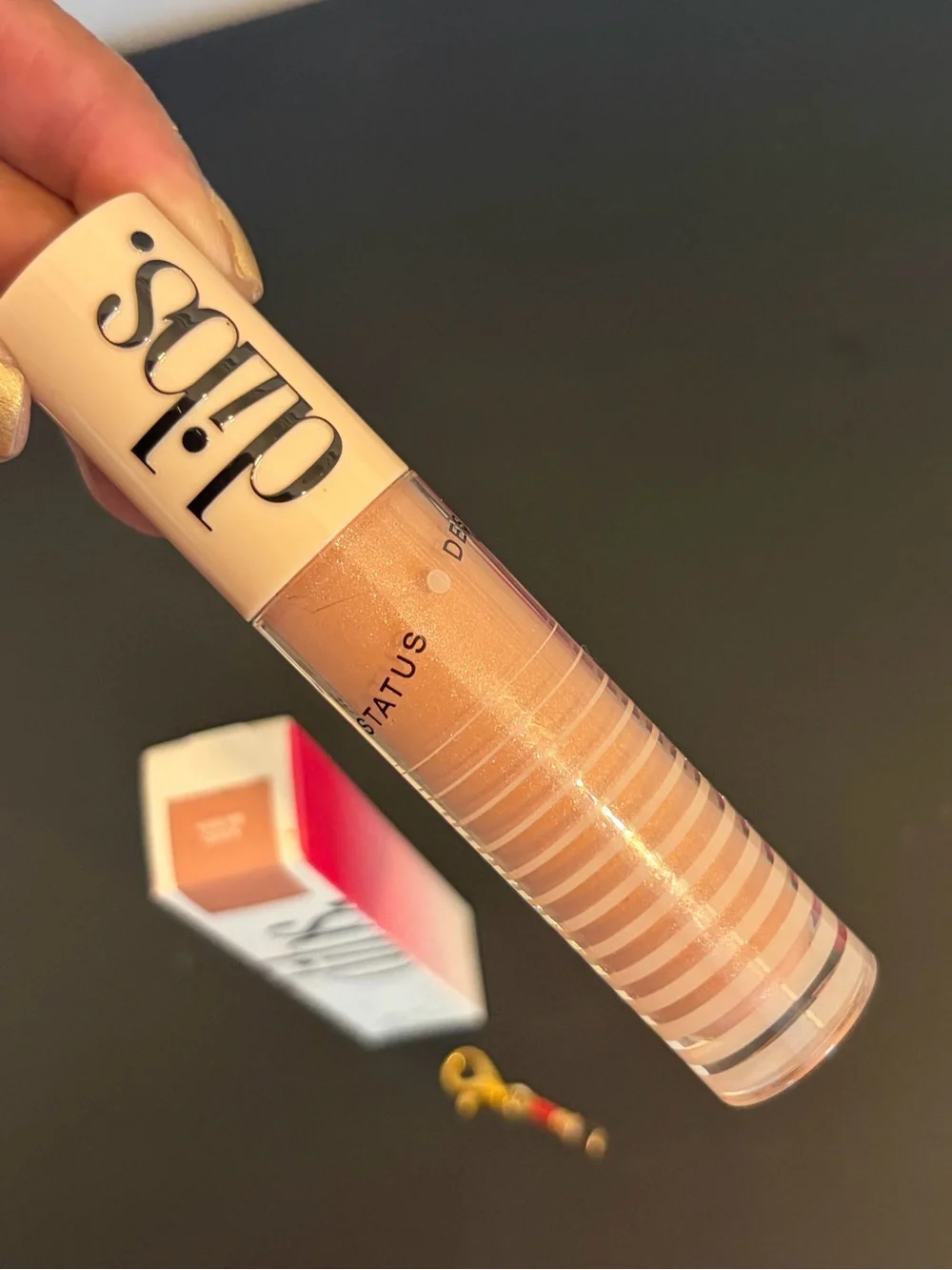 Dibs Go To Glossy Balm Status Desert + Lipstick Charm